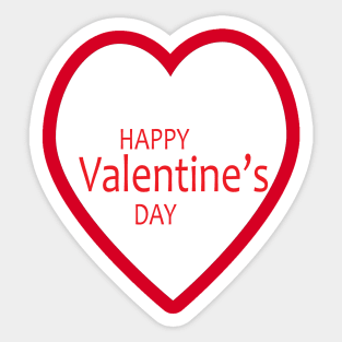 Happy Valentine's Day, Heart Sticker